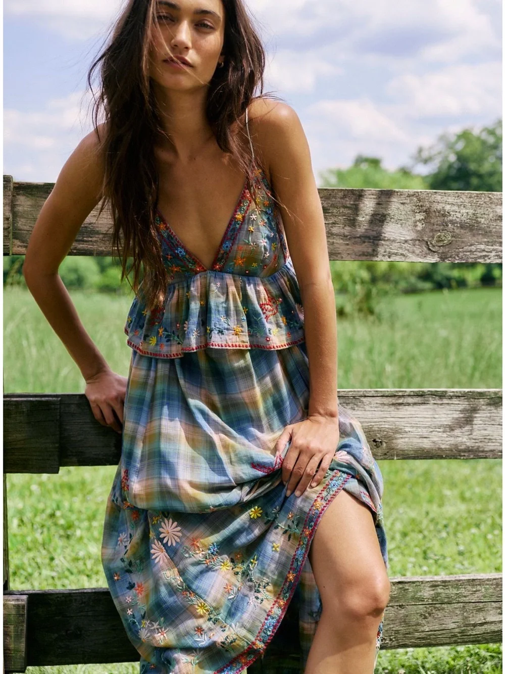 SONGS OF SUMMER MAXI DRESS OCEAN COMBO